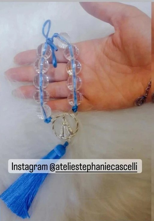Dezena de cristal com Nossa Senhora Aparecida